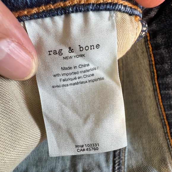 rag & bone Classic Blue Cropped Jeans - Picture 5 of 11